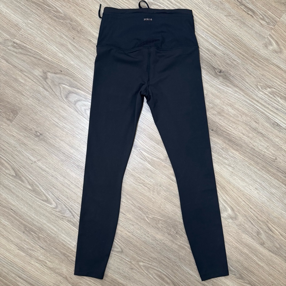prAna High-Rise Ribbed Waistband Leggings – Black – New w/ Partial Tags - Picture 5 of 9